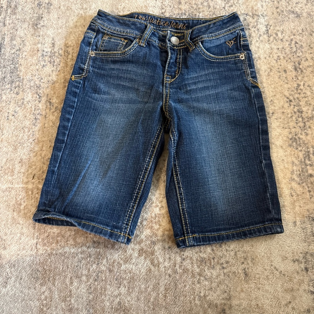 Justice Blue Denim Shorts